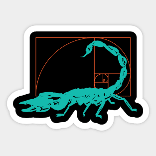 Fibonacci Scorpion Sticker